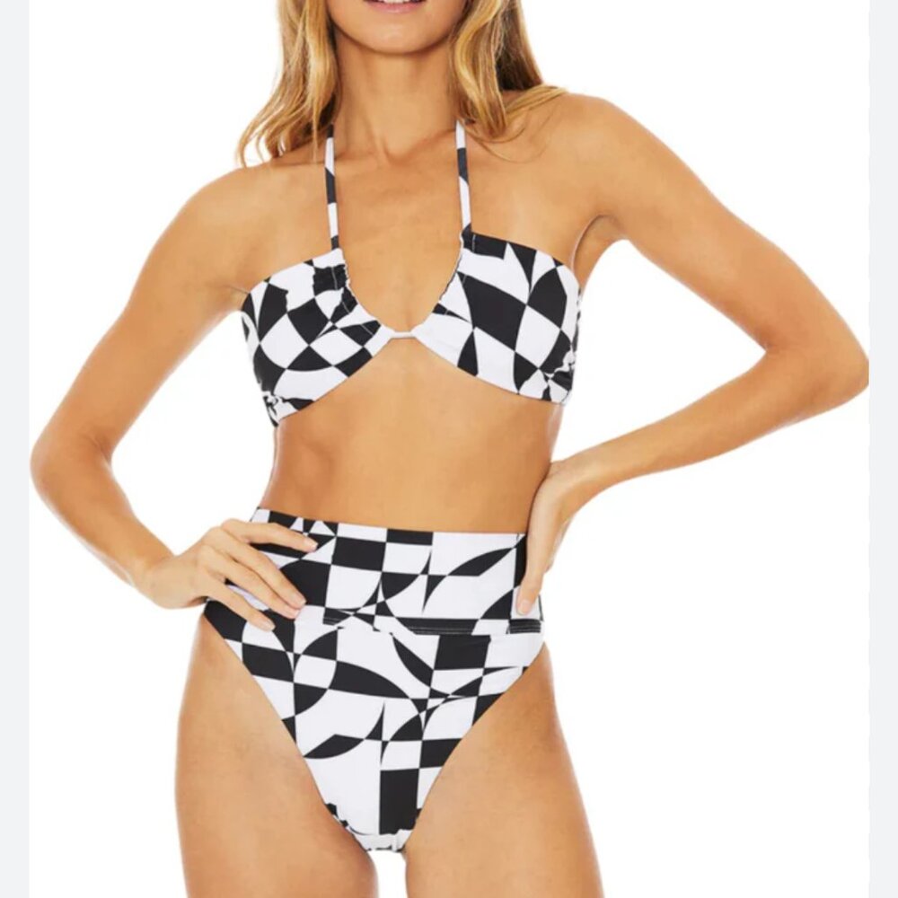 new BEACH RIOT multi way abby bikini swimsuit top m